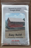Osborn HO Freight Shed Easy Build Laser Cut Wooden Building Kit # 1121 Model