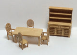 Quarter Inch 1:48th Traditional Dining Room Furniture Kit Model