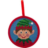 Alice Peterson Stitch-Ups Boy Elf Needlepoint Ornament Kit Model