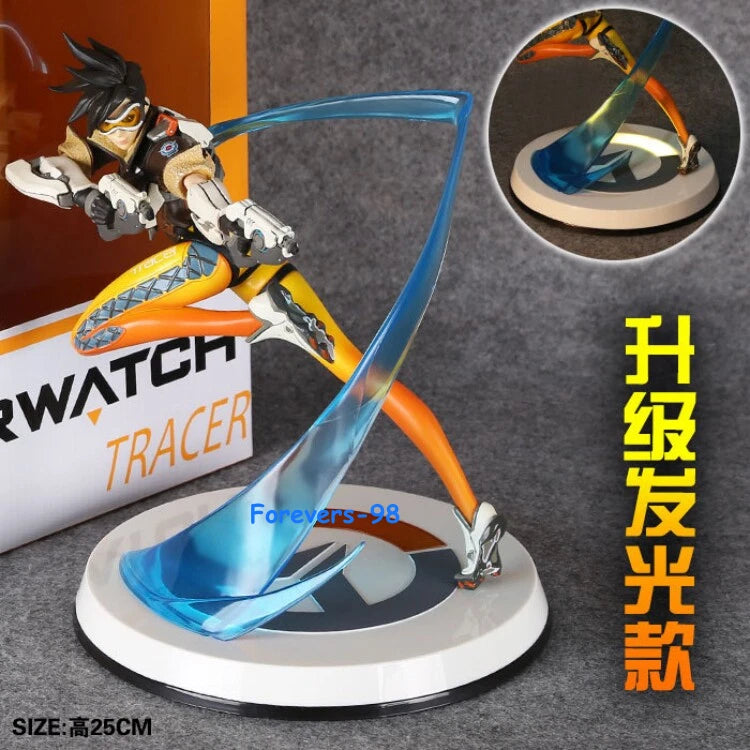 Overwatch Tracer Action Figure Model Anime Collection Toy Gift Chinese Version Model