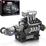 10206 V8 Combustion Engine Model Kit That Runs, Build Your Own MOC V8 Engine Mod Model