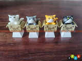 Custom Cute Cat Keycap Key Cap For Mechanical Keyboards 4 Color Model
