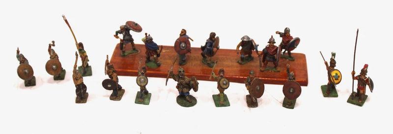 Painted Lead Miniature Soldiers Wargame / Display Figurines, Viking Army Model