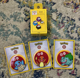 New Target X Pokemon 4ct Keycaps & Pin Lot Model