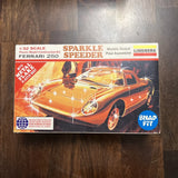 Lindberg Sparkle Speeder Ferrari 250~Snap-fit Model kit Red 1/32 Vintage 1971 Model