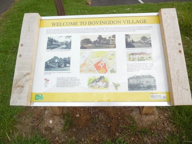 Photo 6x4 Information Board in Bovingdon Located in Hempstead Road (B4505 c2019 Model
