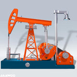 DIY 3D Electric Metal Oil Pump Jack Puzzle Model Kit Mechanical Toys Gift Model