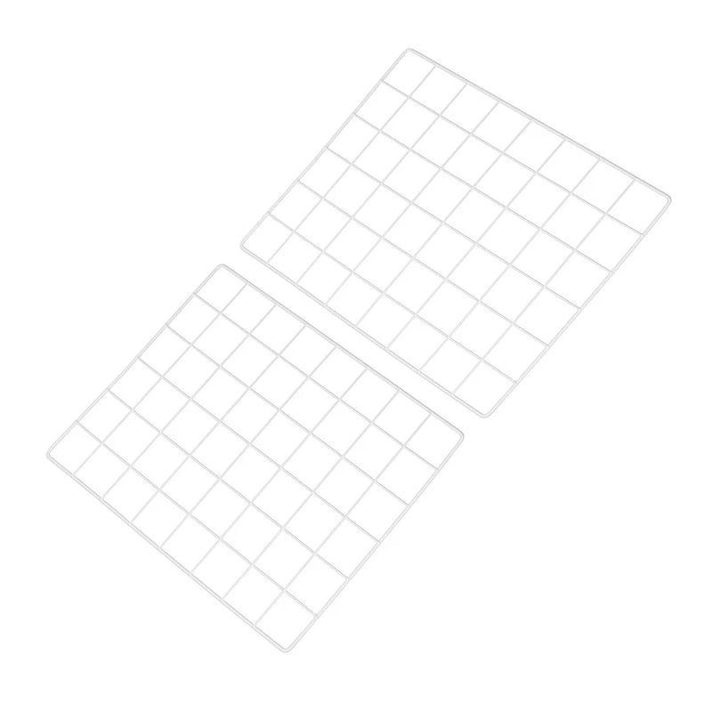 12"x16" Wire Grid Panel 2 Pcs Wall Grid Decorative Board Photo Display White Model
