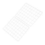 12"x16" Wire Grid Panel 2 Pcs Wall Grid Decorative Board Photo Display White Model