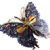 Steampunk Metal Butterfly DIY 3D Puzzle Model Kit  All Metal Mechanical Ornament Model