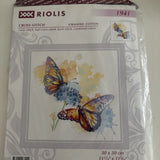 Riolis counted cross stitch kit "Colorful Flight", 30x30cm, DIY Model
