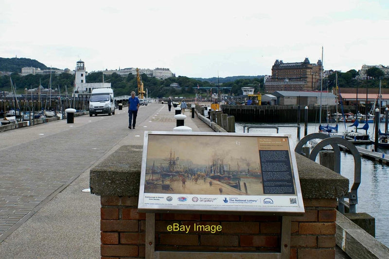Photo 6x4 Paint the town board, Old Pier Scarborough This paint the town  c2014 Model