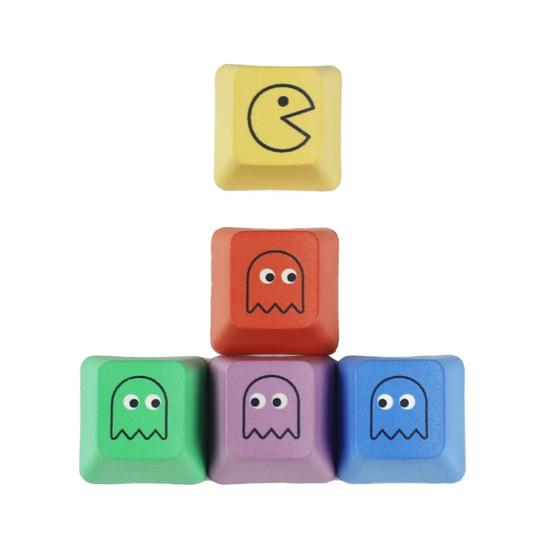 Mechkeeb OEM Profile Pac-man Five Dye PAC PBT Key caps Custom Sublimation key... Model