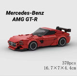 MOC Car Mercedes-AMG GT-R Building Block Model Kit Toy Gift 370 Pcs Model