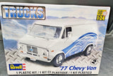 ????REVELL TRUCKS '77 CHEVY VAN MODEL KIT New Sealed 1977 1:24 85-7221????READ Model