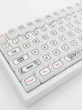 121 Keys White Graffiti Keycaps XDA Profile Dye-subbed PBT Keycap Set Model