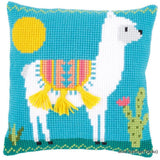 Vervaco stamped cross stitch kit cushion Llama, DIY Model