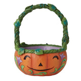 Jim Shore HWC Halloween Basket Two-Sided - 6010839 Model