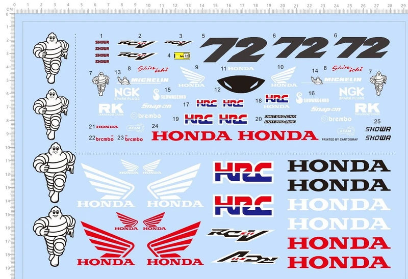 1/6 decals bentian 72 RCV for model kits 5171B Model
