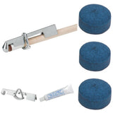 Pool Snooker Billiard Tip Cue Tipping Repair Kit DIY GLUE CLAMP TIPS Model