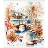 Magic Needle Zweigart Edition counted cross stitch kit "Autumn Watercolor", 26x3 Model