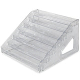 Clear Staircase Display Shelf Multi Use Tiered Figurine Display Rack Sturdy Model