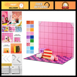 9Pcs Colorful Photography Backdrops Kit - 18 Patterns for Jewelry, Makeup & Smal Model