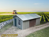 HO Scale Building - Corrugated Metal Shed  Cardstock Paper Model kit set CSH1 Model