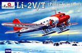 Lisunov Li-2V/T Soviet Polar Aircraft plastic model 1/72 Amodel 72234 Model