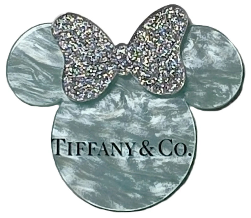5 Pc Minnie Head - Acrylic Flatback Charms - For Badge Reels - DIY Crafts Charms