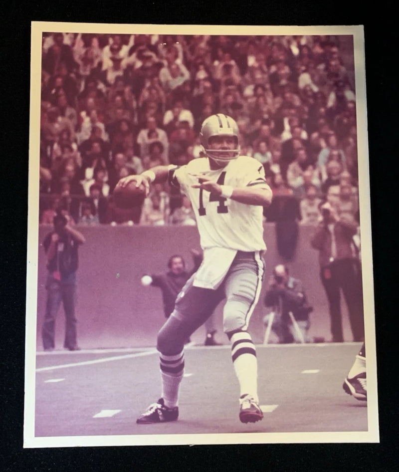 1973 Craig Morton Dave Campbell's Magazine Dallas Cowboys 8x10 Proof Board Photo Model