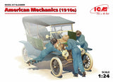 ICM 24009 American Mechanics 3 figures (1910s), 1/24 scale plastic model kit Model