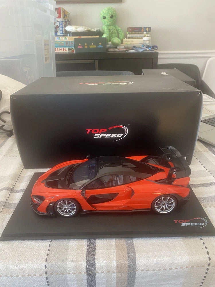1/18 McLaren Senna Mira Orange TS0246 Resin Top Speed Model RARE! READ! Model