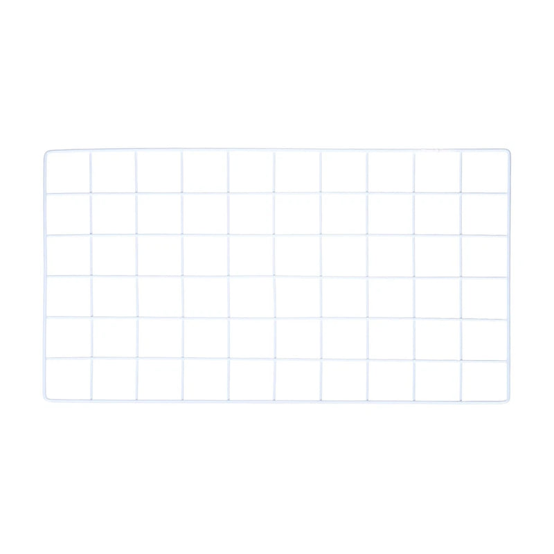 Iron Wire Grid Panel Board Photo Display Holder Hanging Frame White 20"x12" Model