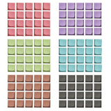 20PCS Color PBT Keycaps, 1U Size XDA Height For Comfortable Kechanical Keyboard Model