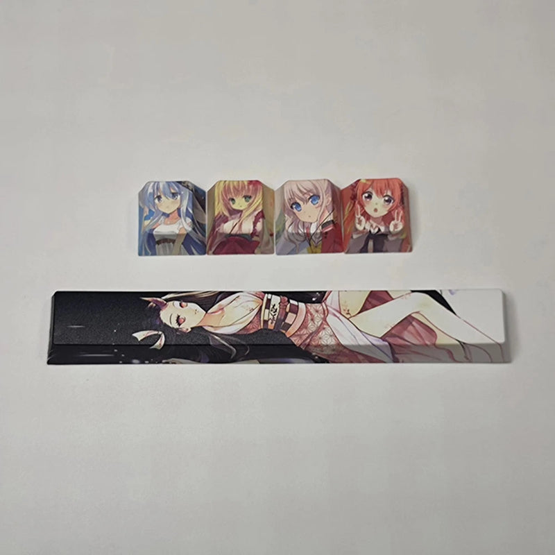 5-key Thermal Sublimation Mechanical Keyboard Keycaps Parts Model