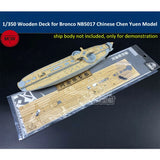 1/350 Scale Wooden Deck for Bronco NB5017 Chinese Chen Yuen Battleship Model Kit Model