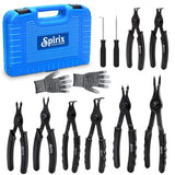 Snap Ring Pliers Set 10 Piece Kit Heavy Duty, Internal External Circlip Plier... Model