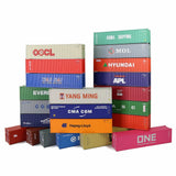 3pcs HO Scale 1:87 40ft Shipping Containers 40' Cargo Box Mixed Brands Lot C8746 Model