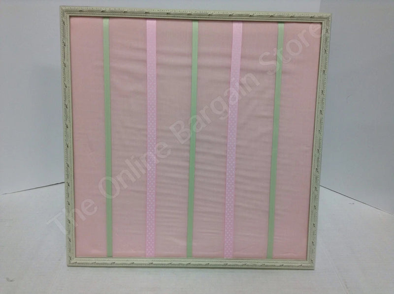 Pottery Barn Kids Pink Shabby Ribbon Suzanne Board Chic Photo Picture Frame Model