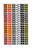 1/24 1/25 scale model car Lowrider license plates tags Model