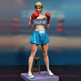 Boxer Woman Figure 1/8 Scale Unpainted Model Kit Unassembled 3D Print 22cmH NSFW Model