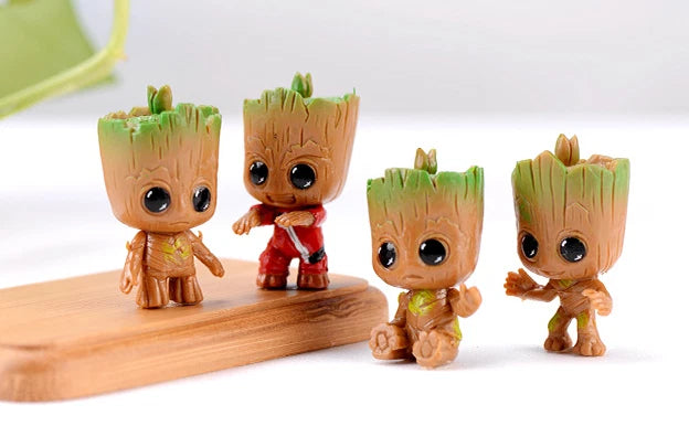 Miniature Figurines, Miniature Figurines, set of 4 tree monsters, Groot Model