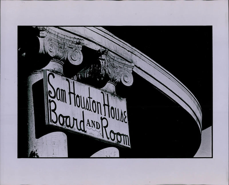 LG836 '79 Original Sunderland Photo SAM HOUSTON HOUSE Board & Room Historic Bldg Model