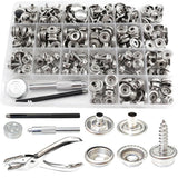 324Pc Canvas Snap Fastener Kit Stainless Steel Screw Buttons Setting Tool Set DI Model
