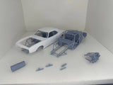 3dprinted Drag Chassis For Revell or AMT 1967 -1969 Chevy Camaro Model Kit  1/25 Model