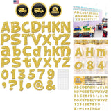 216 Pcs Glitter Bulletin Board Letters for Classroom Number Alphabet Punctuat... Model
