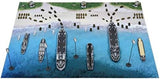 Pit-Road 1/700 SPS Series WWII Normandy D-Day Paper Diorama Base model kit F/S Model