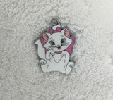 new 50PCS Cartoon cat Enamel Charms Metal Pendants DIY Jewelry Making K10 Charms
