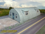 HO Scale Building - Quonset Hut *Pre-Cut* CARD STOCK (PAPER) Pre-Cut Kit #QH1H Model